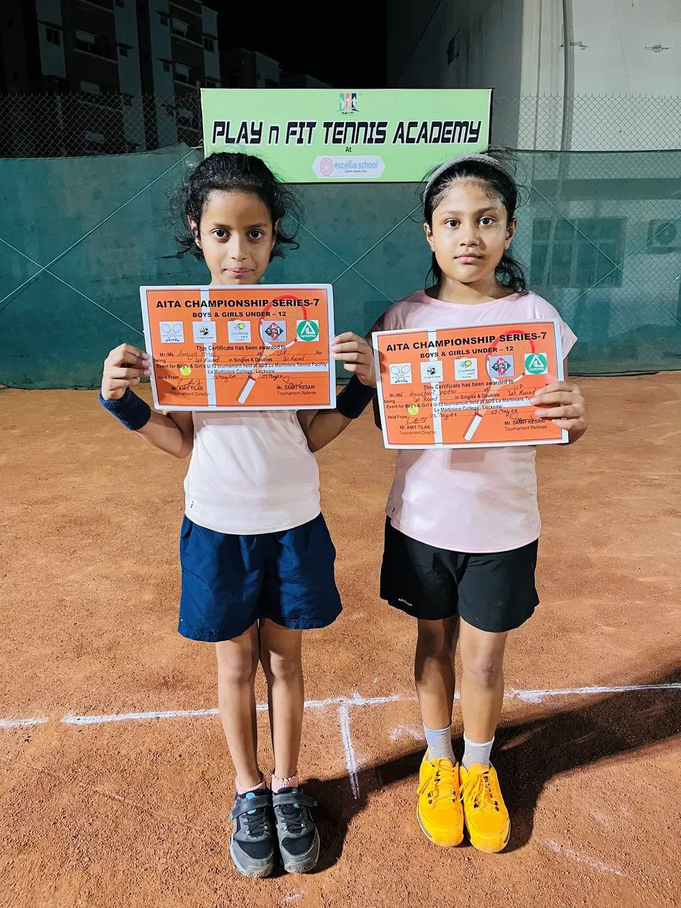 Academy photo: AITA Championship Series-7 certificates (Boys & Girls Under-12)